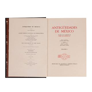 Kingsborough (Lord Edward King). Antigüedades de México. México, 1964. Facsimilar. Piezas: 4.