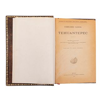 Peimbert, Ángel. Ferrocarril Nacional de Tehuantepec. México: Tipografía de la Dirección General de Telégrafos, 1908. Ilustrado.