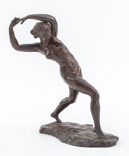 Francesco La Monaca Bronze Nude Woman Sculpture