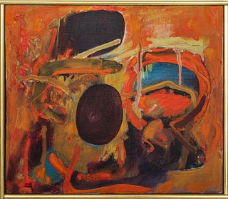 William Scharf Abstraction Oil on Canvas
