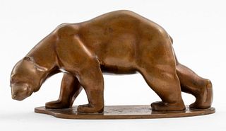 Francois Pompon Manner Animalier Bronze Sculpture
