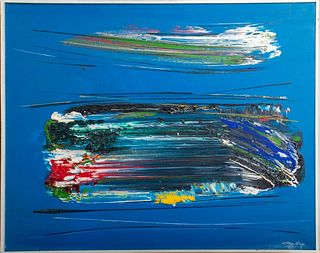 Norman Carton "Nocturne V" Modern Abstract Oil