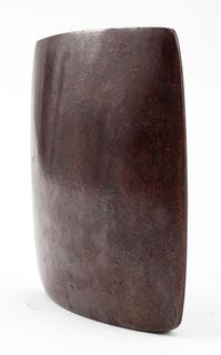 Japanese Minimalist Patinated Bronze Vase