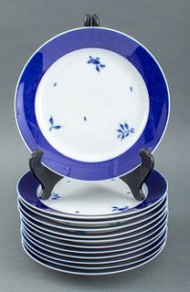 Royal Copenhagen "Blue Royal" Dinner Plates, 12