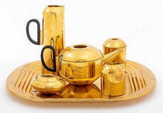 Tom Dixon "Eclectic" Art Deco Style Tea Set, 6 Pcs