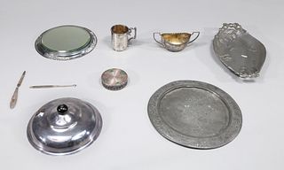 Group of Nine Silver Plate and Pewter Collection- Reed & Barton, Eureka Silver co.