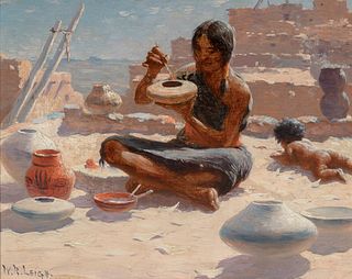 William R. Leigh (1866 - 1955) Hopi Pottery Painter