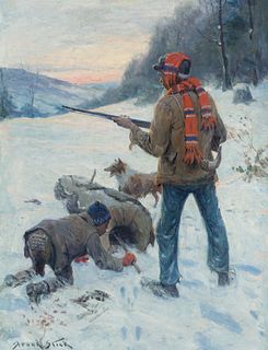 Frank Stick (1884 - 1966) Rabbit Hunters