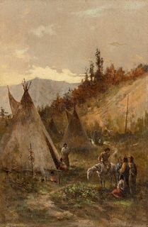 John Mix Stanley (1814 - 1872) Assiniboine Encampment