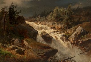 Albert Bierstadt (1830 - 1902) Roaring River