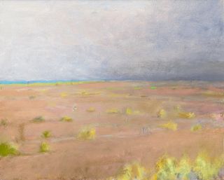 Wolf Kahn (1927-2020) Pale Texas Landscape