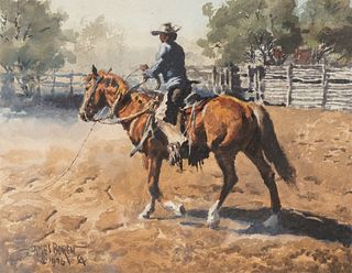 James Boren (1921 - 1990) Mexican Cowboy, 1976