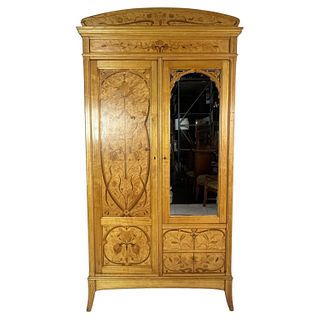 Hand-Made Tall Armoire made in France, Early 1900s