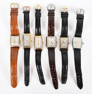 Six Vintage Watches Including Gruen and Elgin