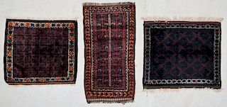 3 Vintage Afghan Baluch Rugs