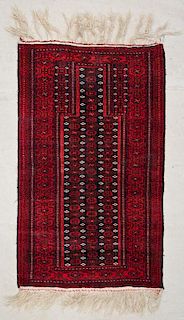 Vintage Baluch Prayer Rug, Afghanistan