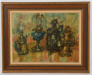 Alfred Cohen (1920 - 2001) Oil on Canvas