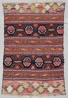 Antique West Persian Kilim: 3'2" x 4'8" (97 x 142 cm)