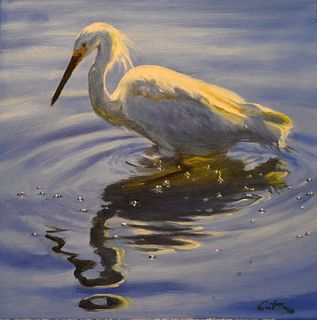 Mitch Caster "Egret's Water Dance"