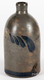 American stoneware jug, 19th c., with cobalt decoration, 10'' h.