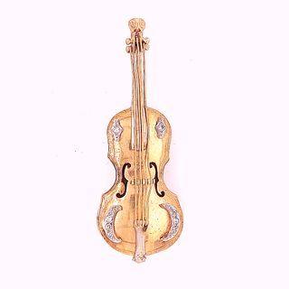 Violin Brooch