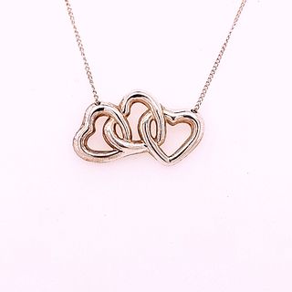 Tiffany & Co Triple Heart Necklace and Bracelet