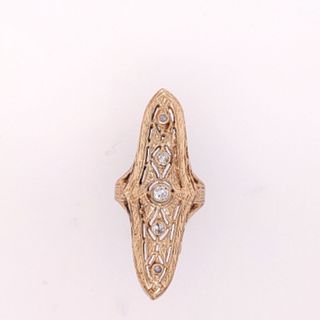 Vintage Gold and Diamond Ring