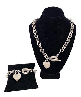 Tiffany & Co Sterling Necklace & Bracelet