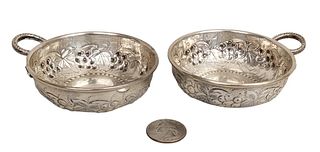 Two Cartier Sterling Tastevin Cups