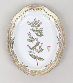 Royal Copenhagen Flora Danica Oval Porcelain Dish