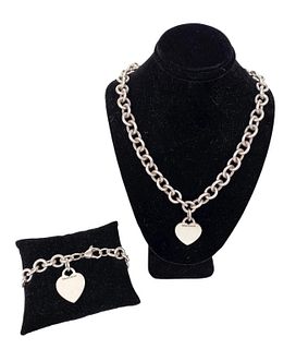 Tiffany & Co Sterling Necklace & Bracelet