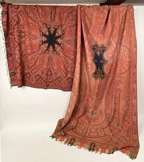 Two Vintage Paisley Textiles