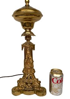 Cornelius Co. Gilt Bronze Fluid Lamp