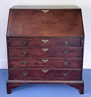 Henry Ford Museum Replica Inlaid Chippendale Desk