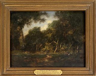 Paul Emmanuel Peraire, Wooded Landscape O/B