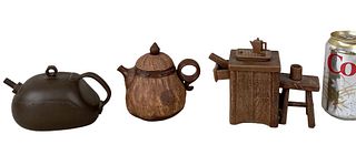 Group Three Chinese Yixing Clay Teapots