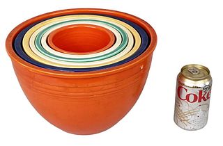 Group Seven Vintage Fiestaware Nesting Bowls