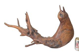 Naturalistic Root Form Sculpture of Bird