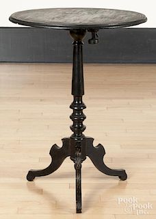 Victorian painted candlestand, 29 1/2'' h., 22'' w.