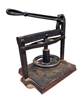 1800's Cast Iron Book Press