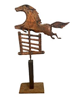 American Copper Horse Folk Art Weathervane 