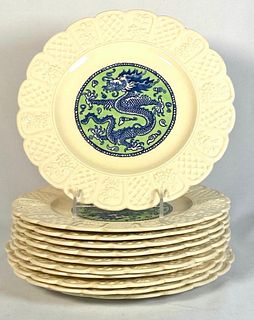 Eleven Coalport Kingsware Dragon Plates