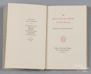 Edna St. Vincent Millay, The Buck in the Snow & Other Poems, first edition