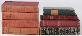 Five antique books by Mark Twain, 18th/early 19th c., to include Europe and Elsewhere