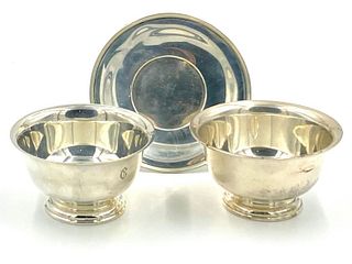 Two Sterling Revere Bowls 