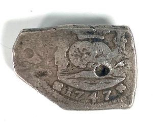 English Antique 1747 Token  Pin