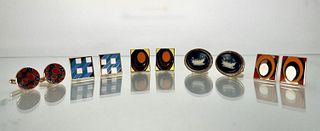 Five Pairs of Vintage Cuff Links