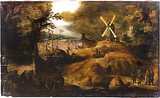 Flemish Old Master landscape painting