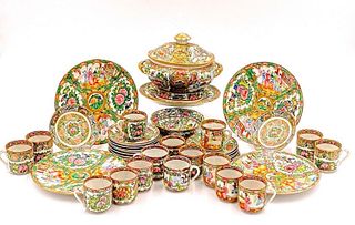 Large Lot of Assorted Rose Medallion Export Porcelain