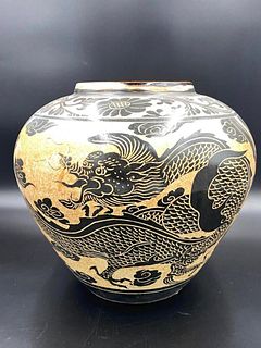 Chinese Tzu-Chou Style Large Vase, Modern